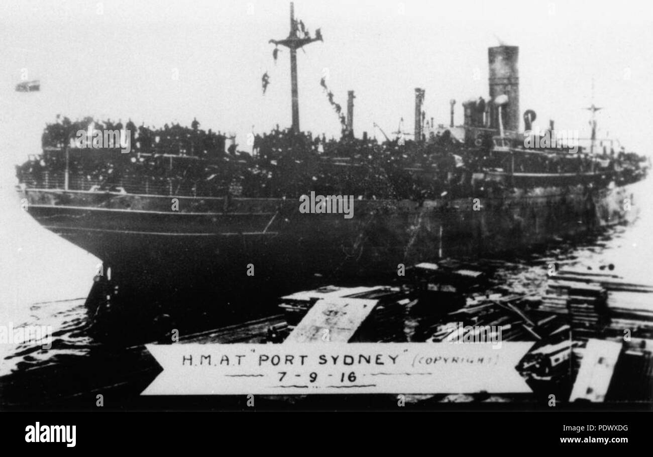 224 1 142899 StateLibQld Port Sydney (navire) Banque D'Images