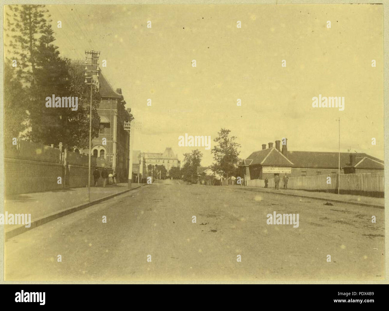 253 233659 StateLibQld 1 vue sur William Street, Brisbane, regardant vers l'Est, 1898 Banque D'Images