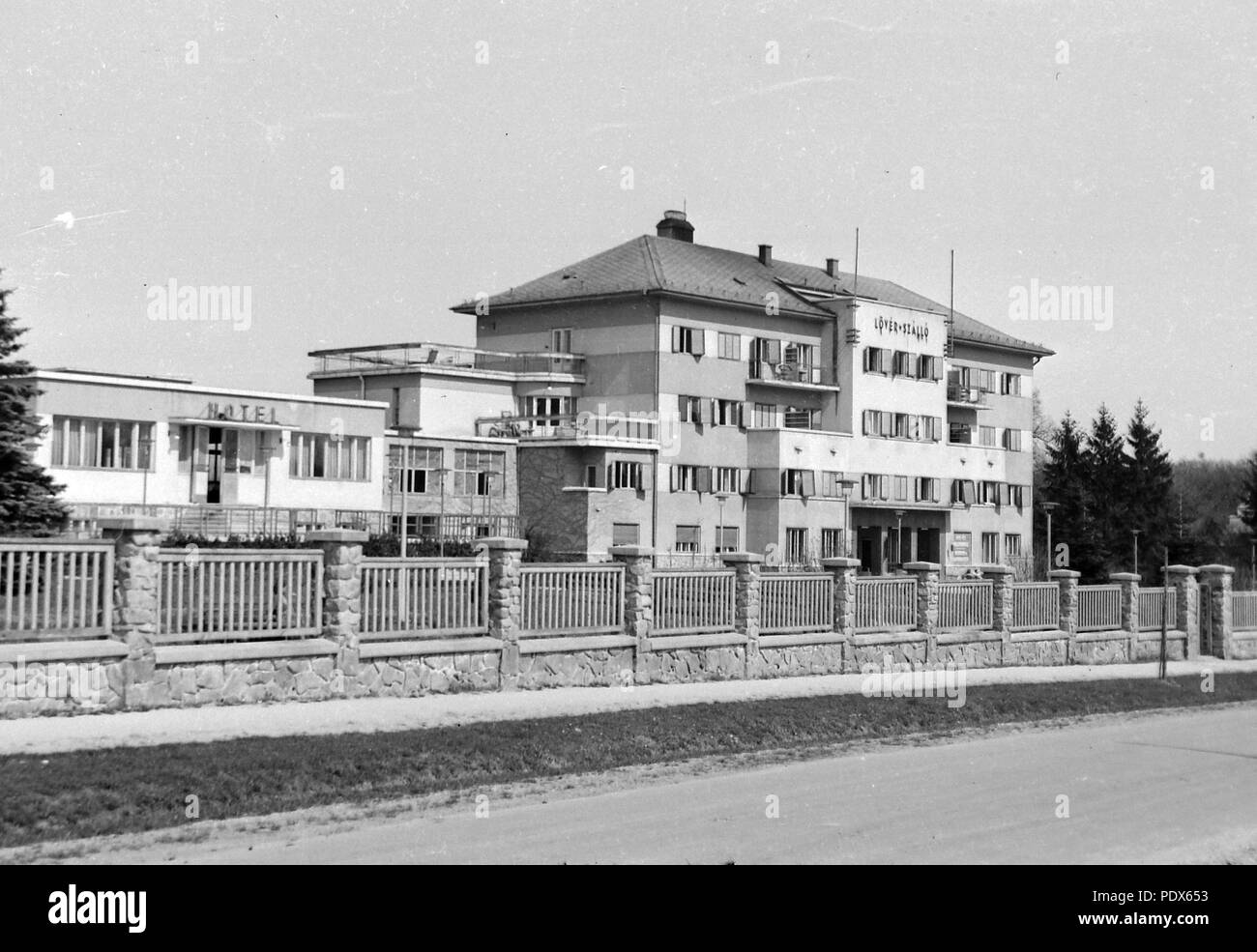 215 Lővér-Szálló és Hotel. Fortepan 11521 Banque D'Images