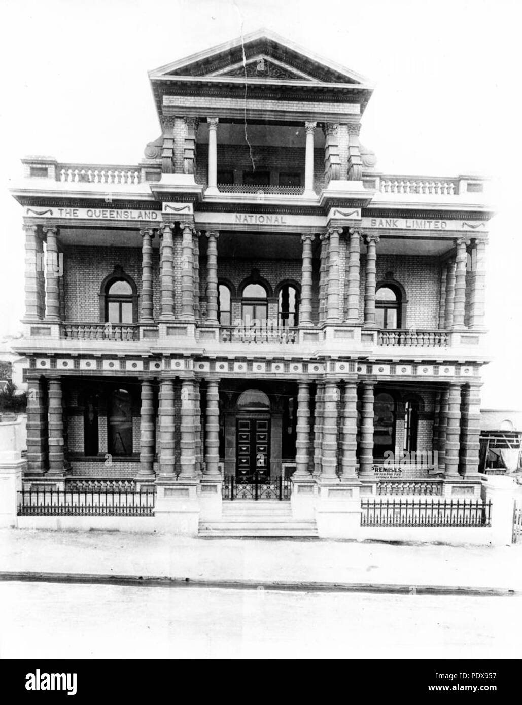 275 186416 StateLibQld Queensland National Bank Building à Fortitude Valley, ca. 1895 Banque D'Images
