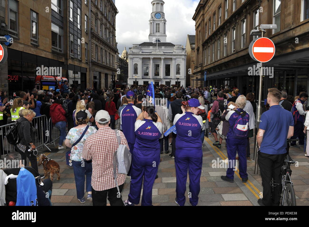 Glasgow, Ecosse. 10 août, 2018. Des scènes de la région de la ville marchande pendant les Championnats d'Europe. Crédit : Colin Fisher/Alamy Live News Banque D'Images