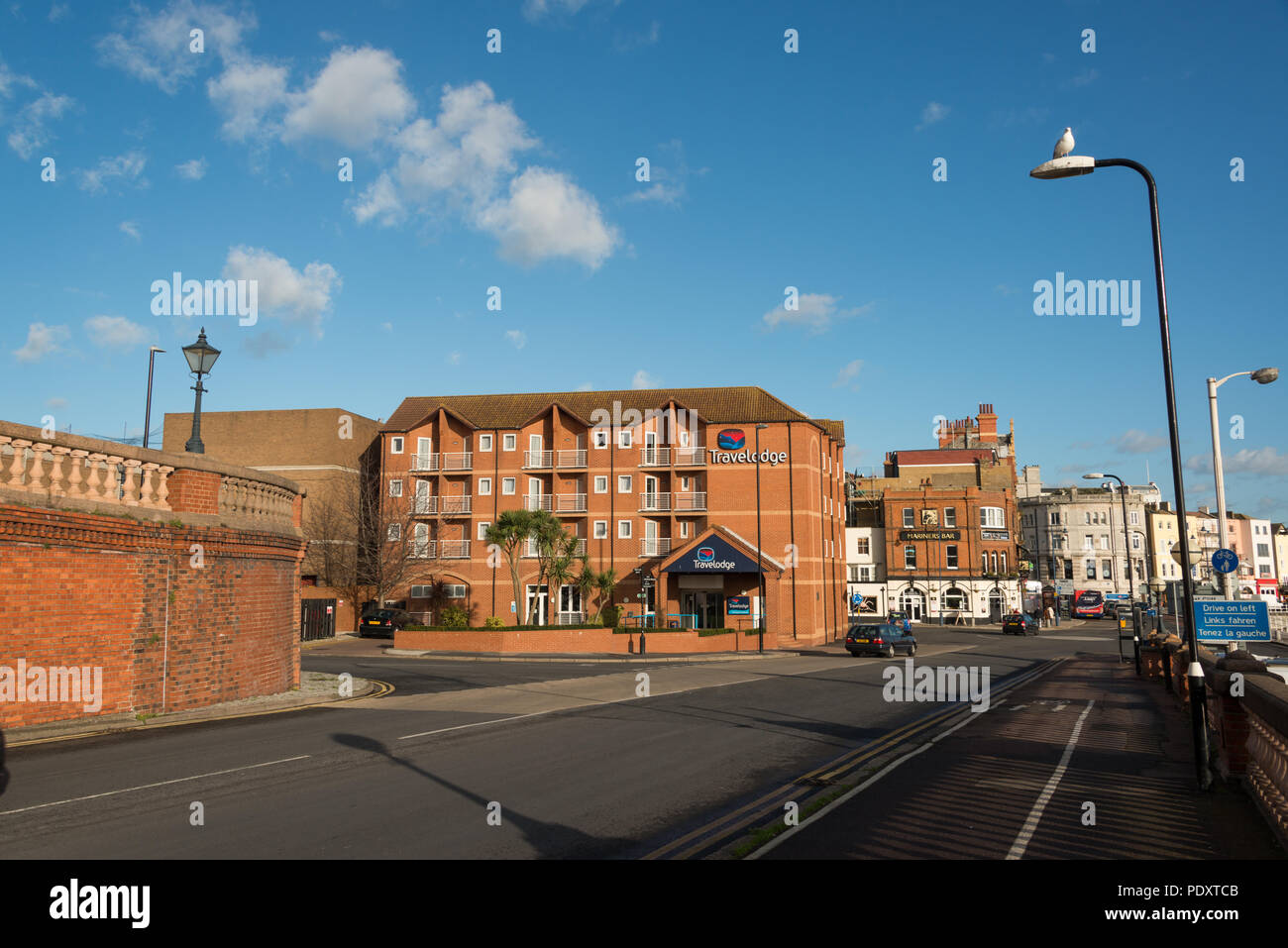 Le port side Travelodge de Ramsgate, Kent Banque D'Images