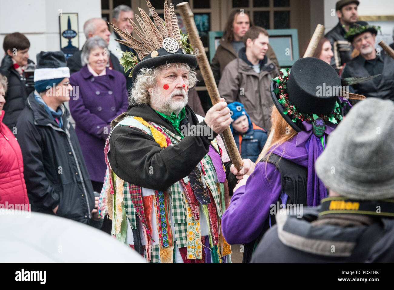 Boxing day célébrations dans le Silsoe, Bedfordshire Banque D'Images