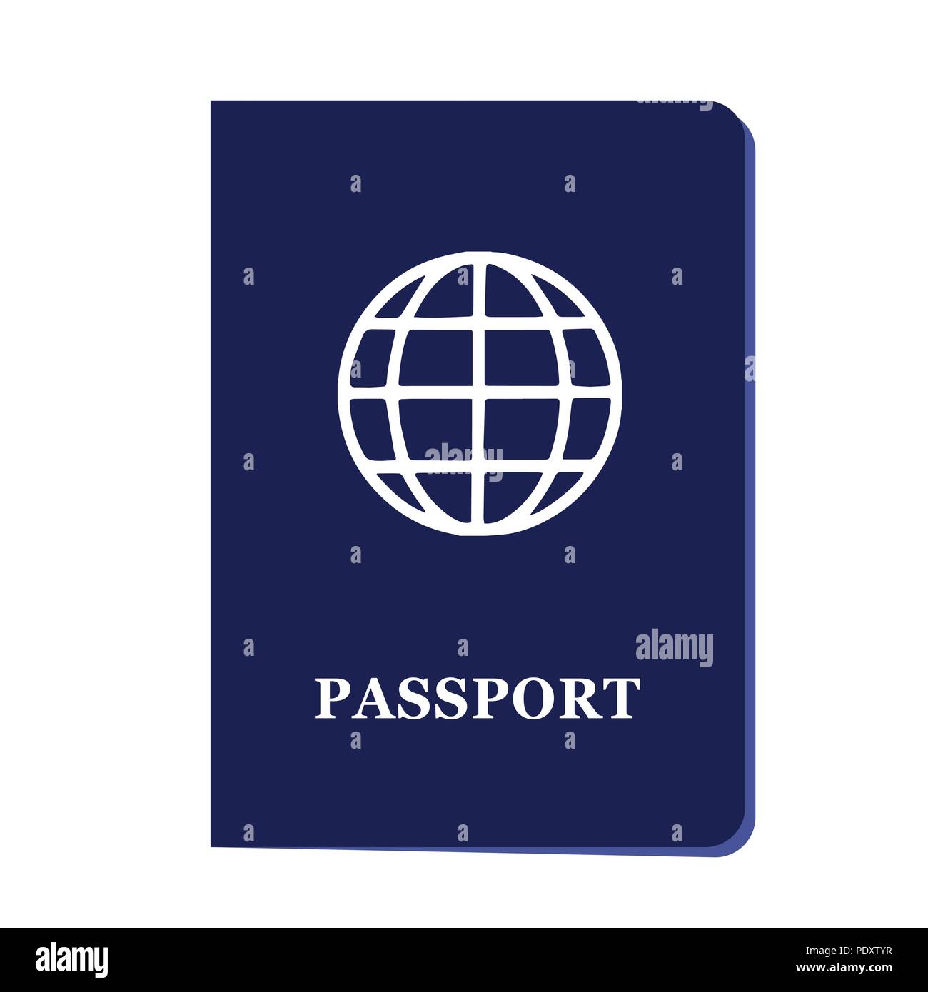 Passeport bleu simple document EPS10 vector illustration Illustration de Vecteur