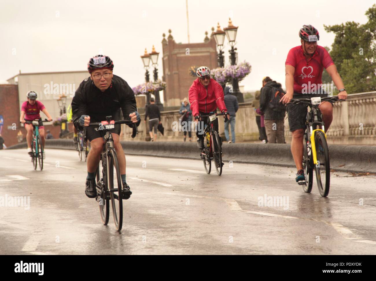 Prudential Ride London 2018, Kingston Upon Thames, London, Royaume-Uni Banque D'Images