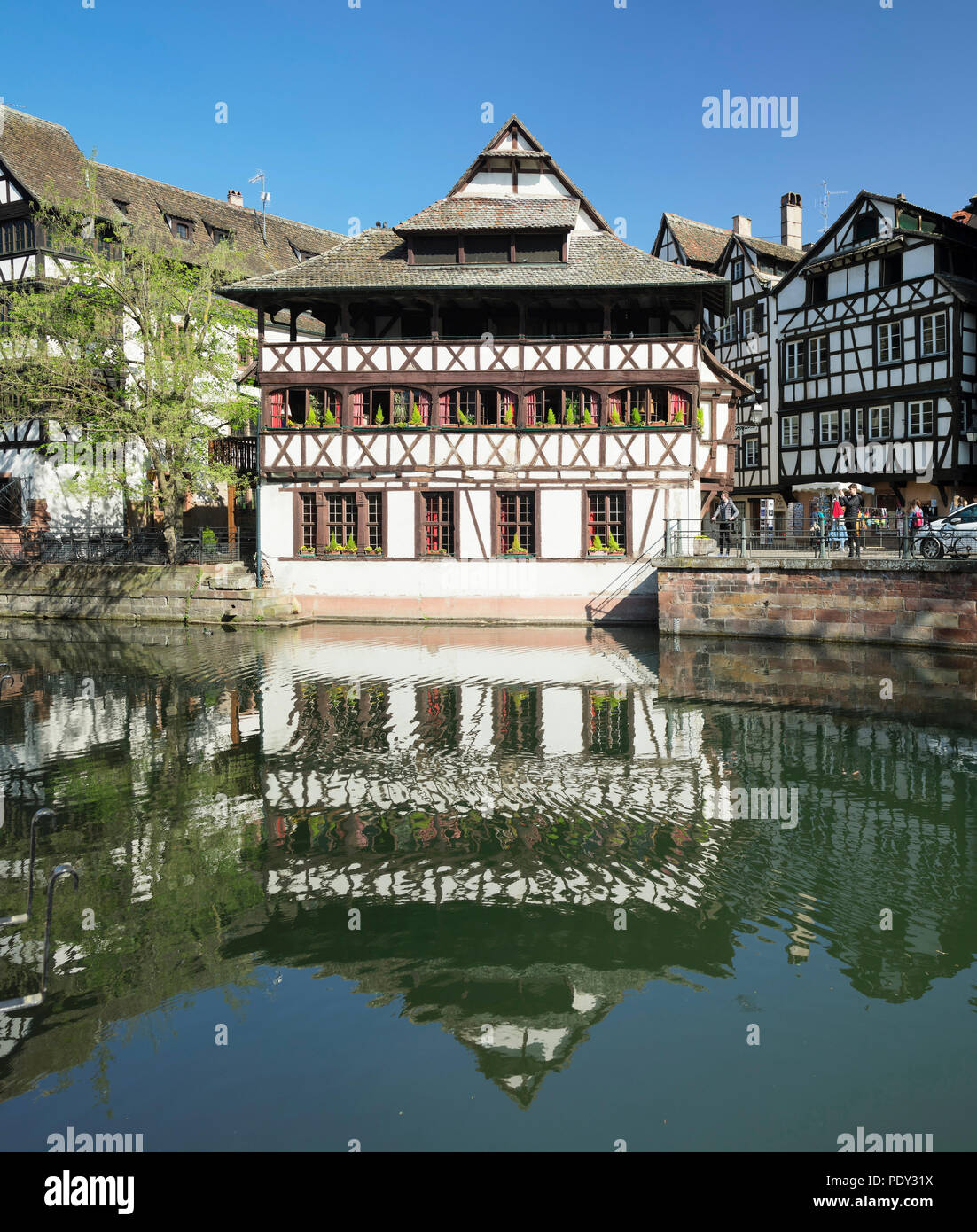 Maison à colombages, maison des Tanneurs, Tanner's quartier de La Petite France, Strasbourg, Alsace, France Banque D'Images