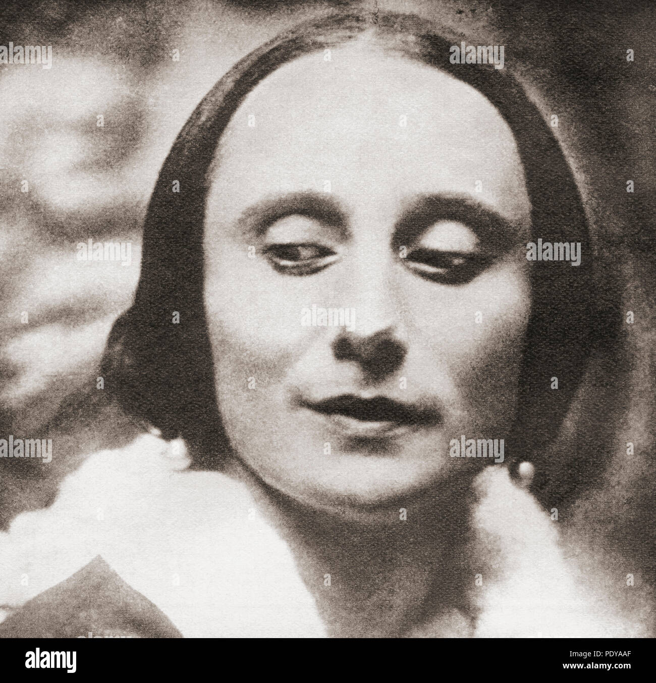 Anna Pavlovna (Matveyevna) Pavlova, 1881 - 1931. Danseuse Russe. À partir de ces années, publié en 1938. Banque D'Images