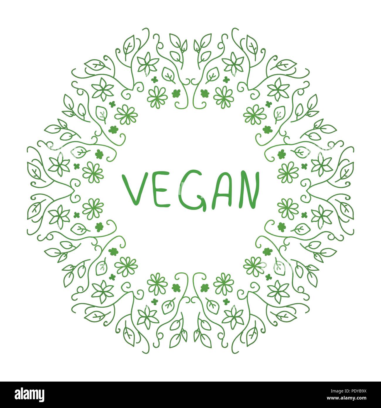 Dessiné à la main des éléments typographiques sur fond blanc Illustration de Vecteur