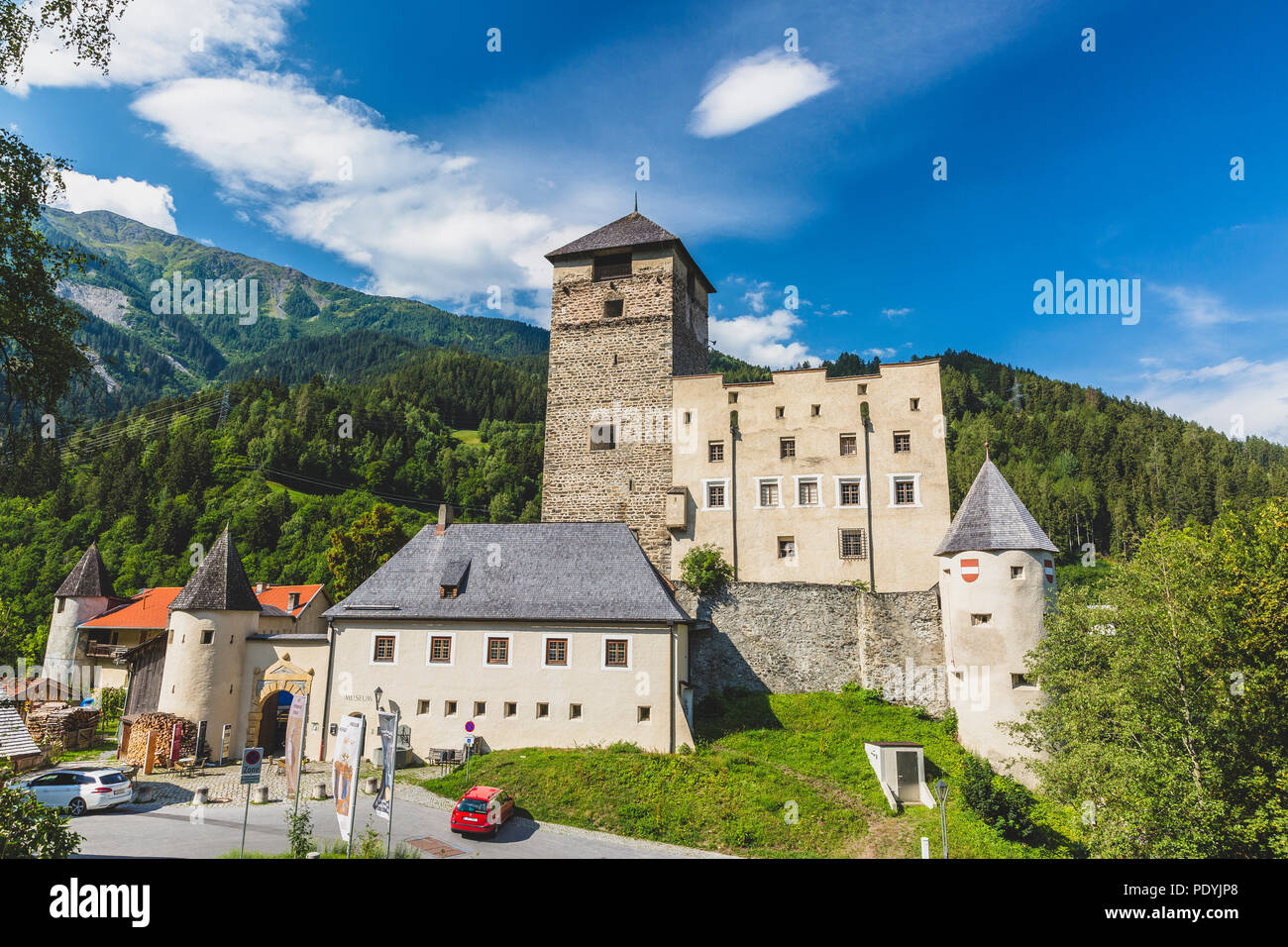 Le Château de Schloss Landeck, Tyrol, Autriche Banque D'Images