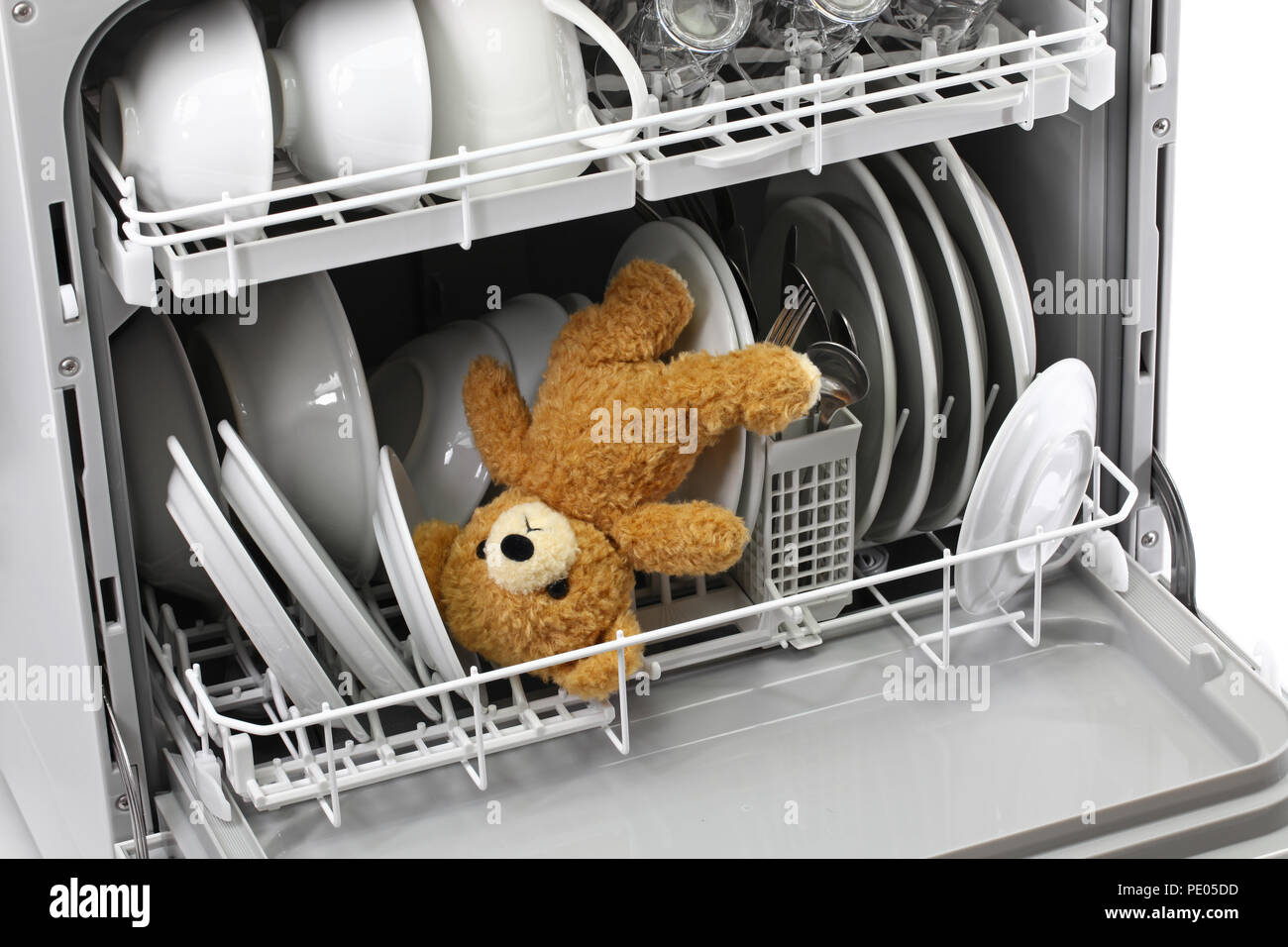 Ours ne devrait jamais mettre dans le lave-vaisselle Banque D'Images