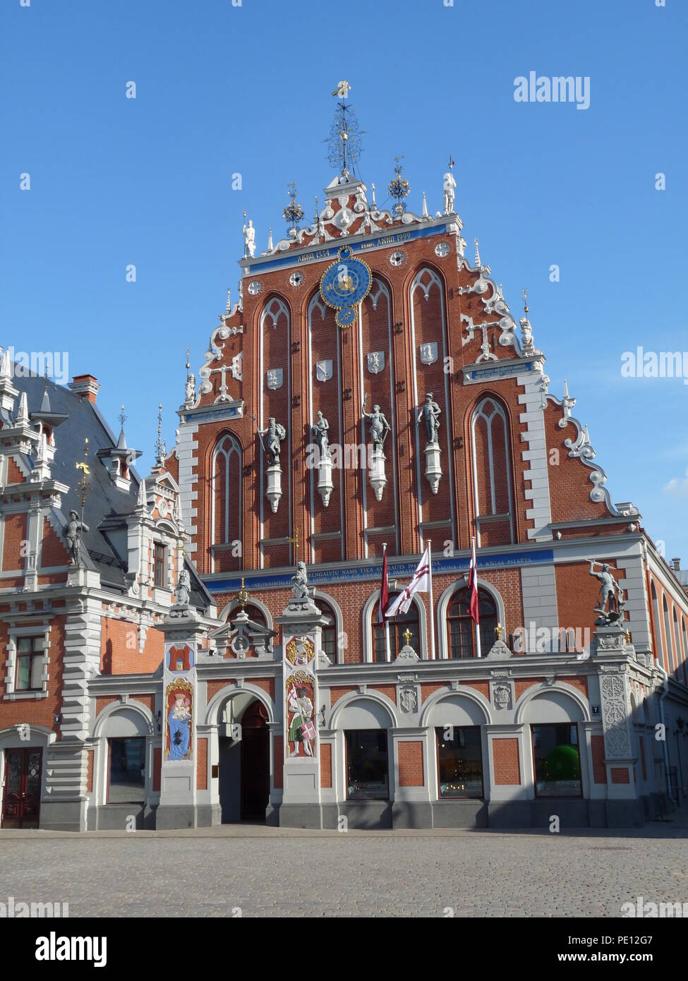 La Maison des Têtes Noires à Riga, Lettonie Banque D'Images