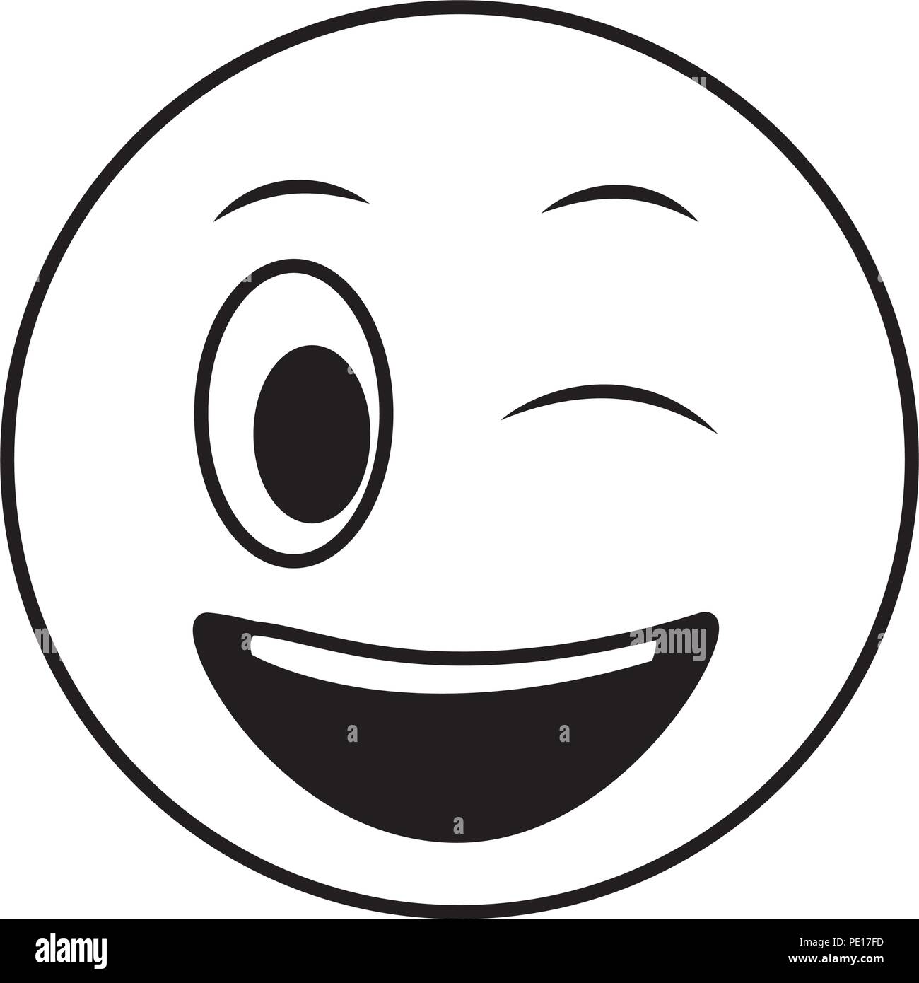 Big smiley clignant de l