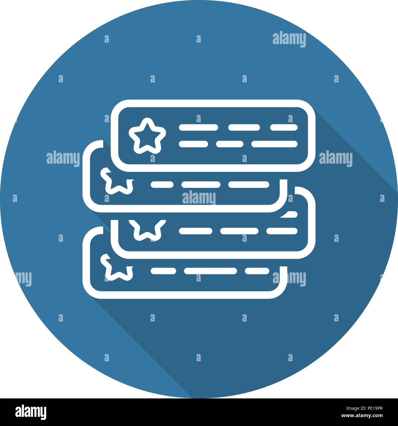 L'icône de la ligne de témoignages. Illustration de Vecteur