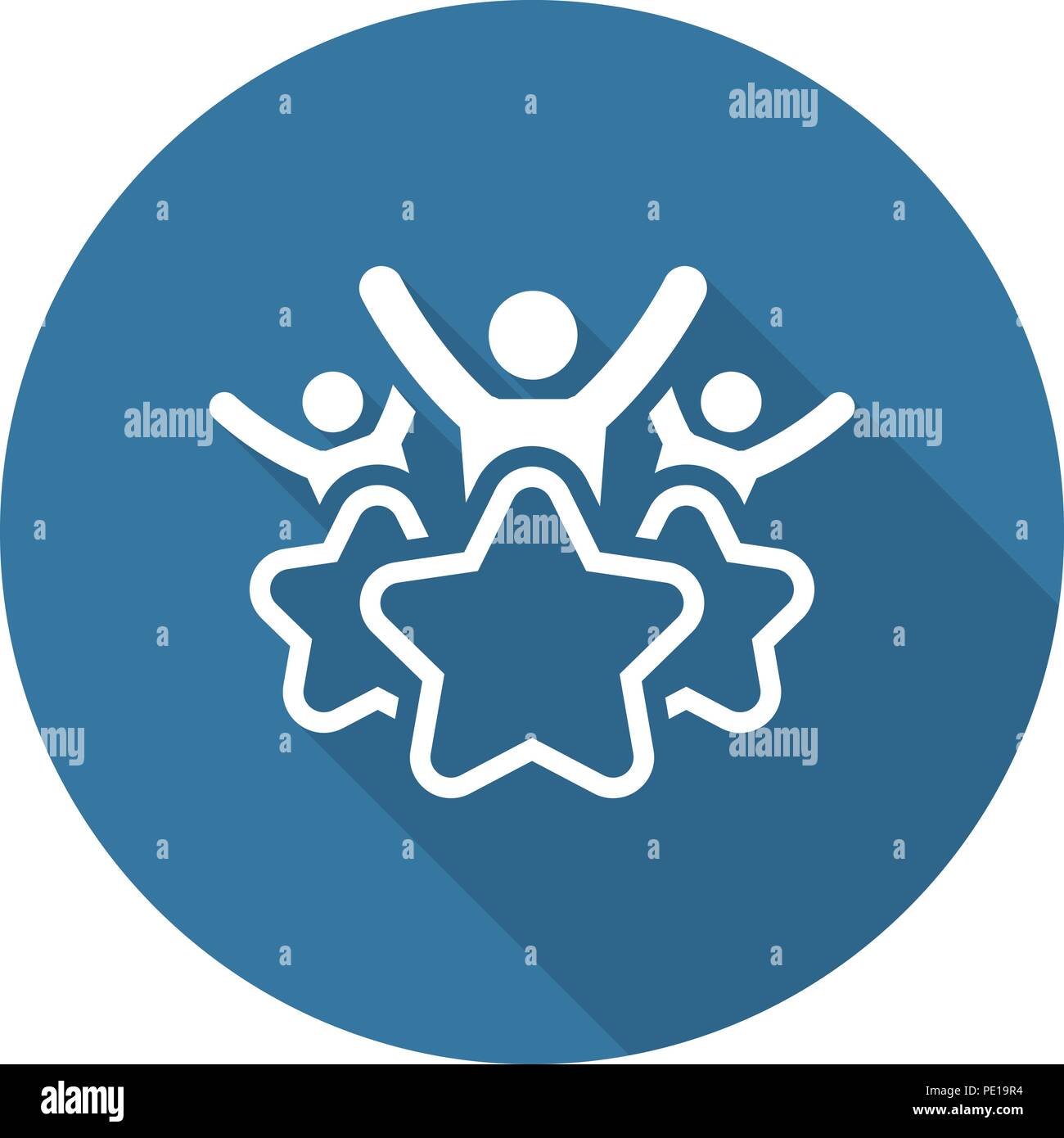 L'icône de la ligne de l'expérience client. Illustration de Vecteur