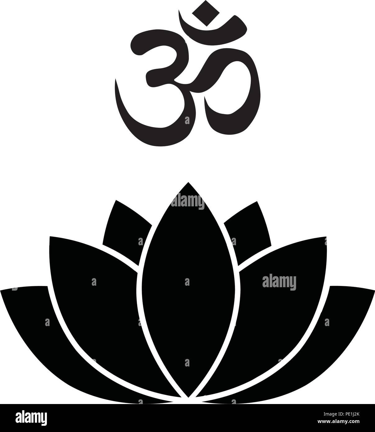 fleur de Lotus Illustration de Vecteur