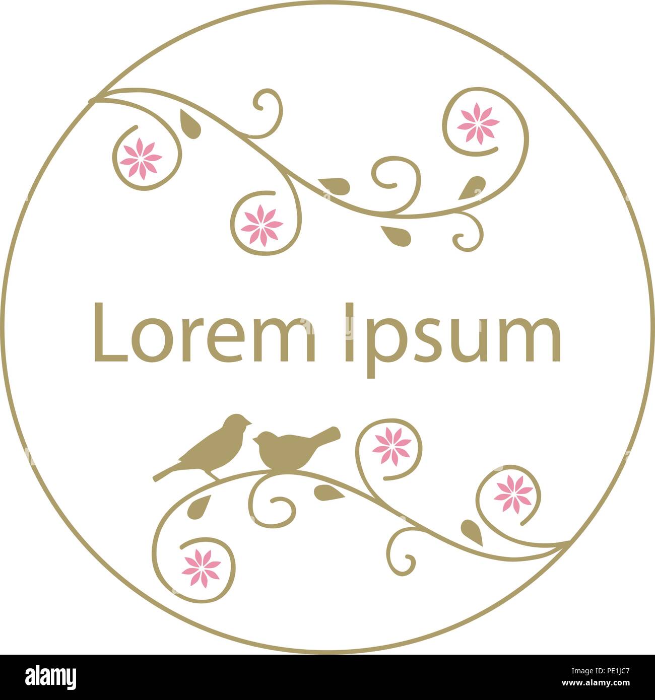 Deux petits oiseaux Illustration de Vecteur