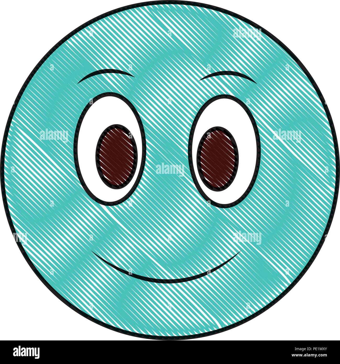 Big Smiley Emoticone Happy Face Image Couleur Dessin Image Vectorielle Stock Alamy