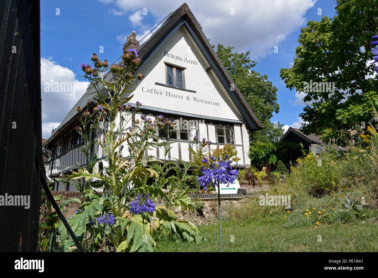 Les armes britanniques coffee house et restaurant en haut de la colline historique de l'Orme, Norwich. C'était 'Le Prince' abattus pub dans le film Stardust Banque D'Images