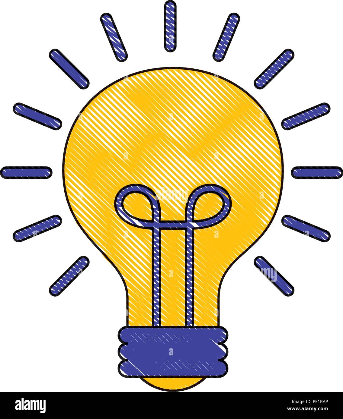 Icône ampoule solution créative Image Vectorielle Stock Alamy