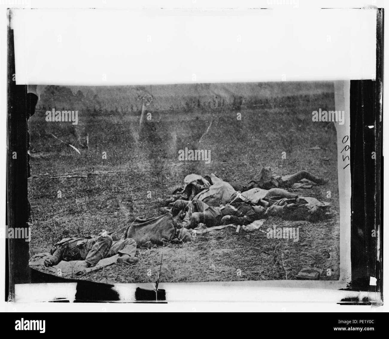 Antietam, Maryland. Morts sur le champ de bataille Banque D'Images