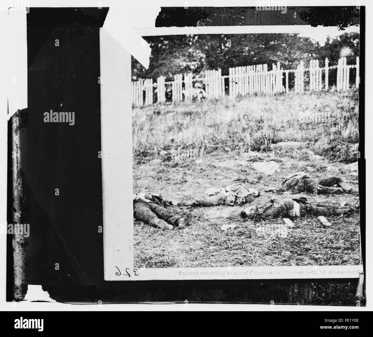 Antietam, Maryland. Des soldats morts sur le champ de bataille Banque D'Images
