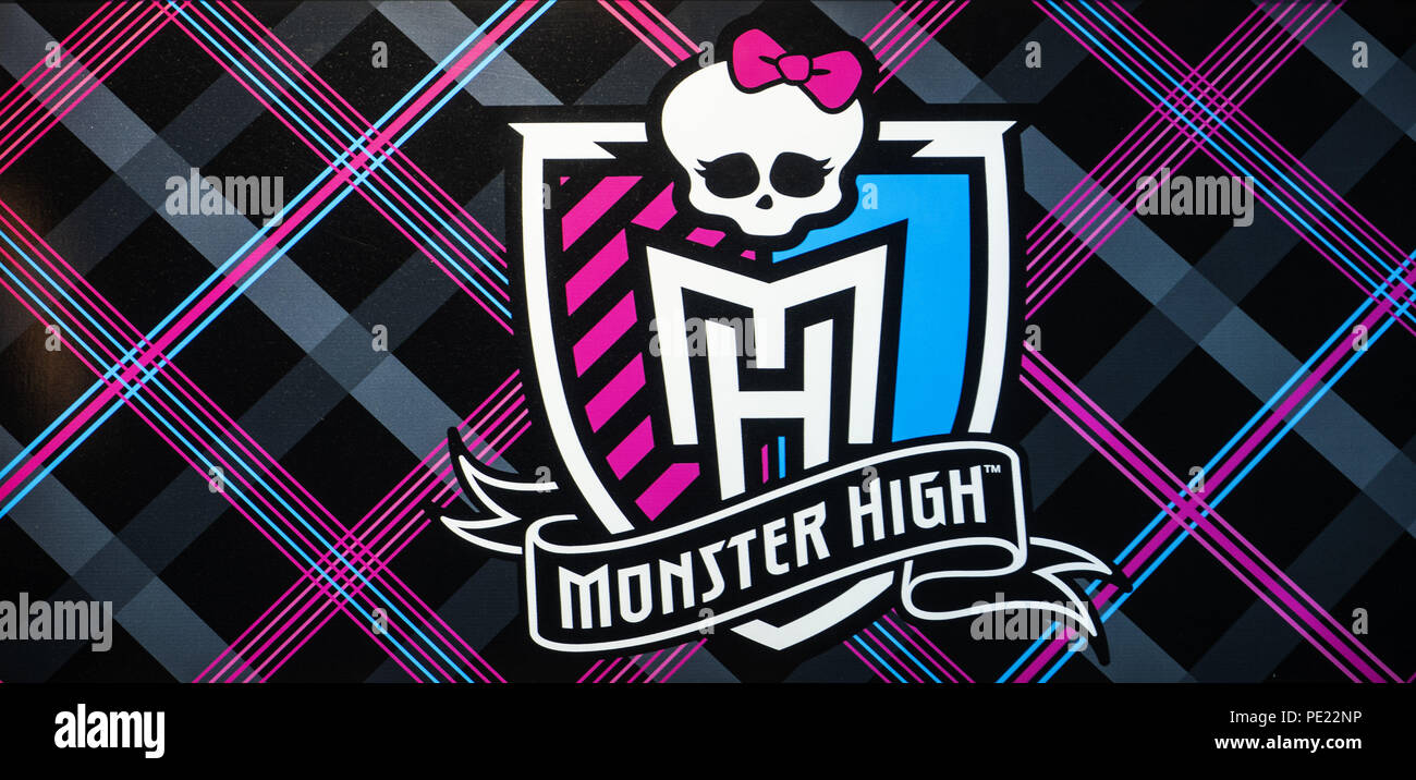 20 mars 2018 - Cracovie, Pologne - Monster High logo dans Bonarka City Center. (Crédit Image : © Igor Golovniov/SOPA des images à l'aide de Zuma sur le fil) Banque D'Images