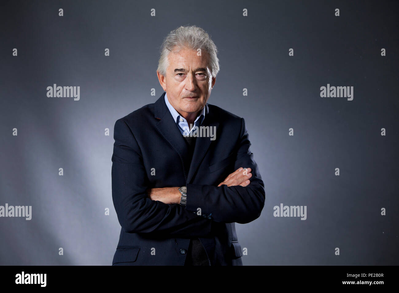 Edinburgh, Royaume-Uni. 12 août, 2018. Antony Beevor, l'historien militaire anglais. Il a publié plusieurs histoires populaires sur la Seconde Guerre mondiale et le 20e siècle en général. Photographié à l'Edinburgh International Book Festival. Edimbourg, Ecosse. Photo par Gary Doak / Alamy Live News Banque D'Images