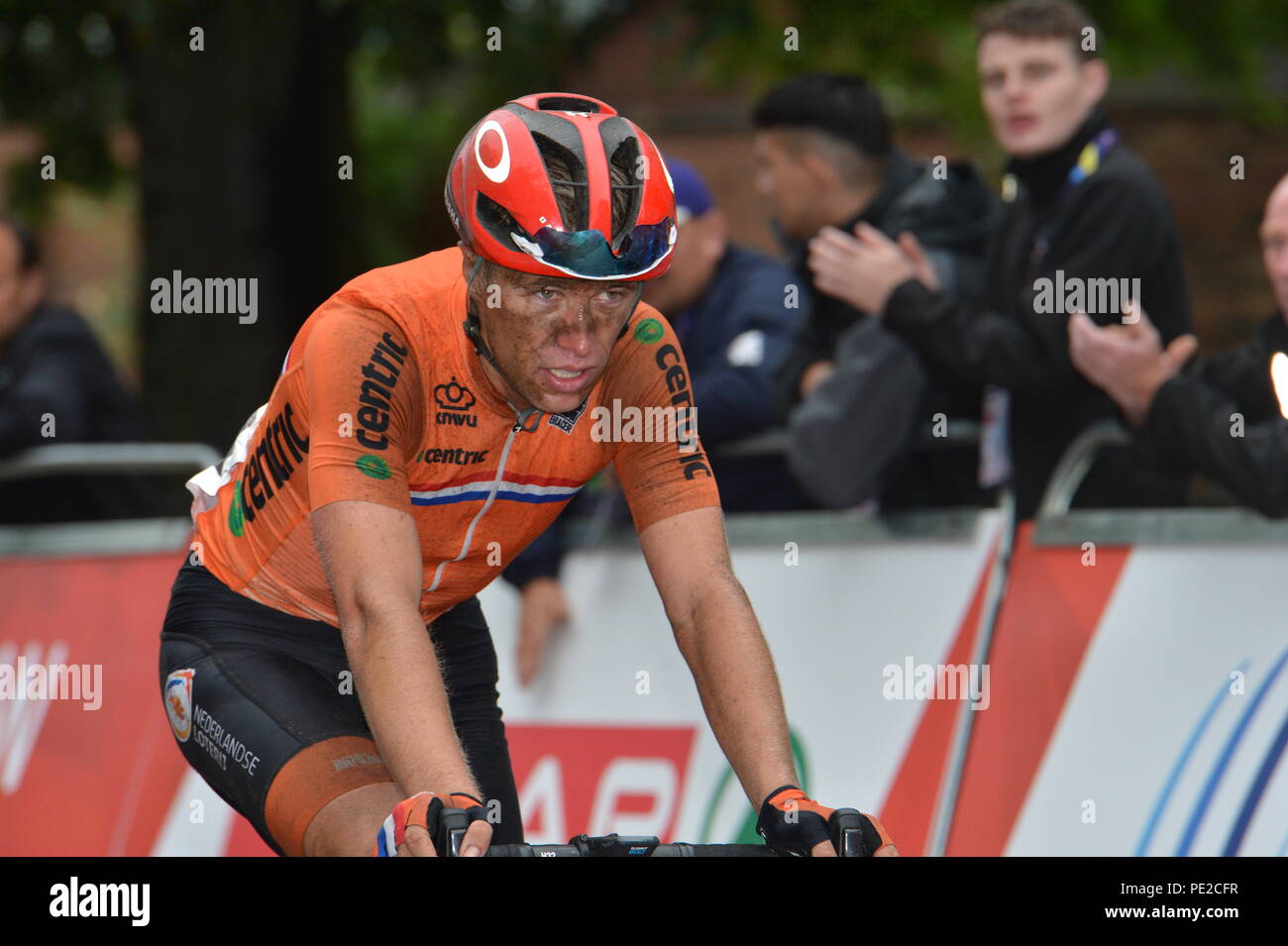 L'Écosse, au Royaume-Uni. 12 août 2018. Course sur route Hommes Élite, CEU European Championships, Glasgow, Ecosse. Crédit : Colin Fisher/Alamy Live News Banque D'Images