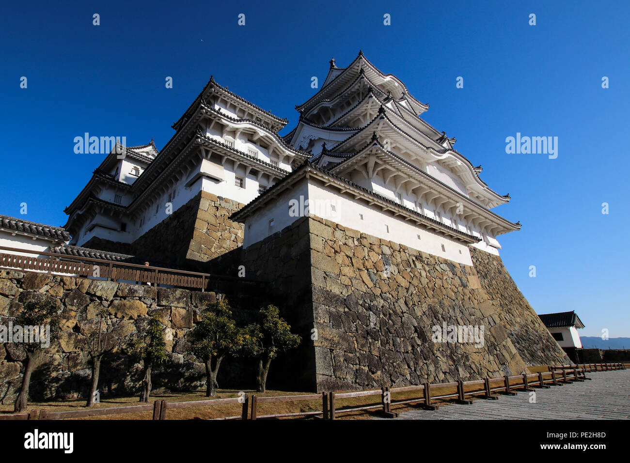 Château de Himeji dans la préfecture de Hyōgo au Japon. Banque D'Images