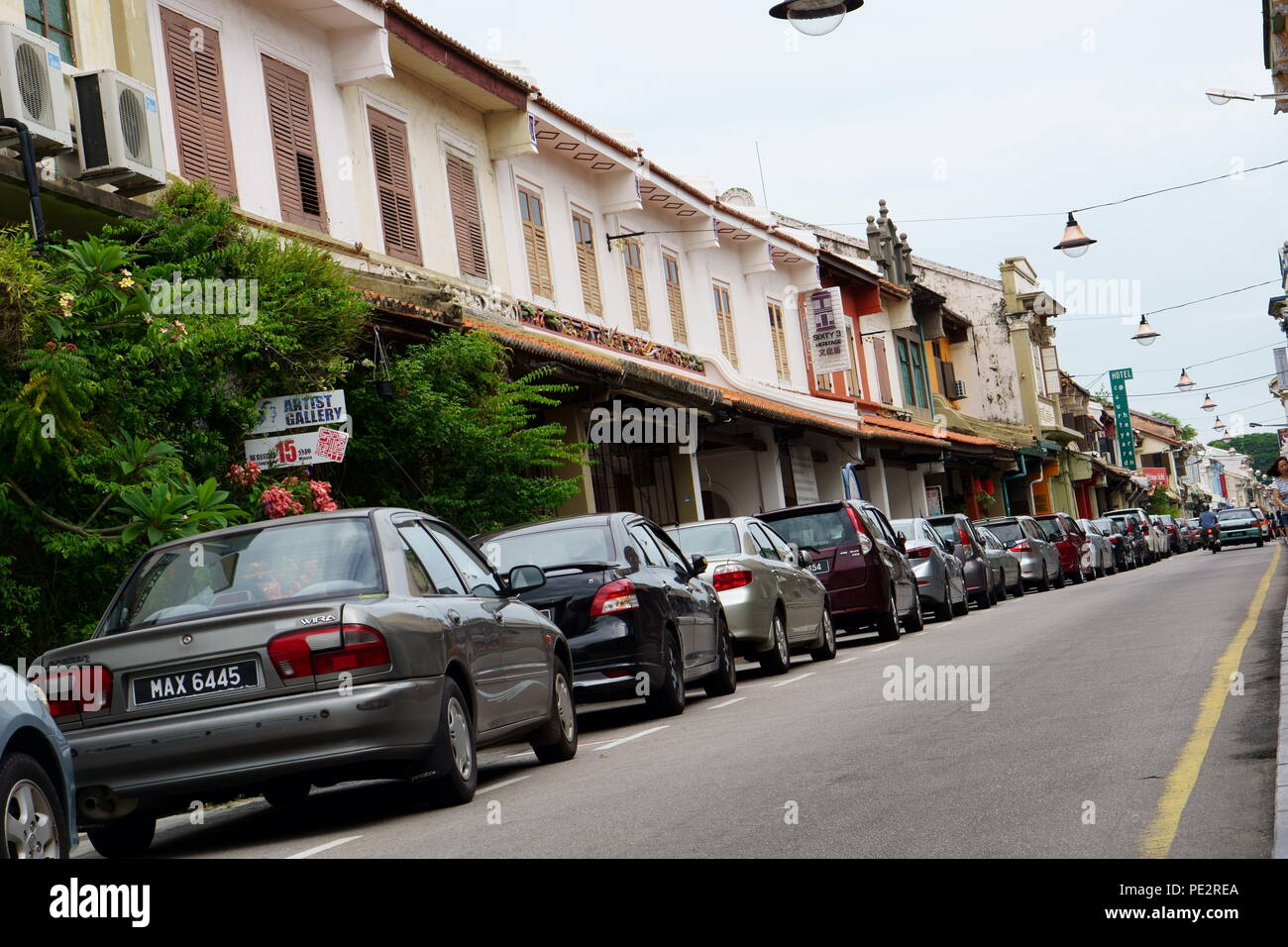 Rue de la ville de Malacca Banque D'Images