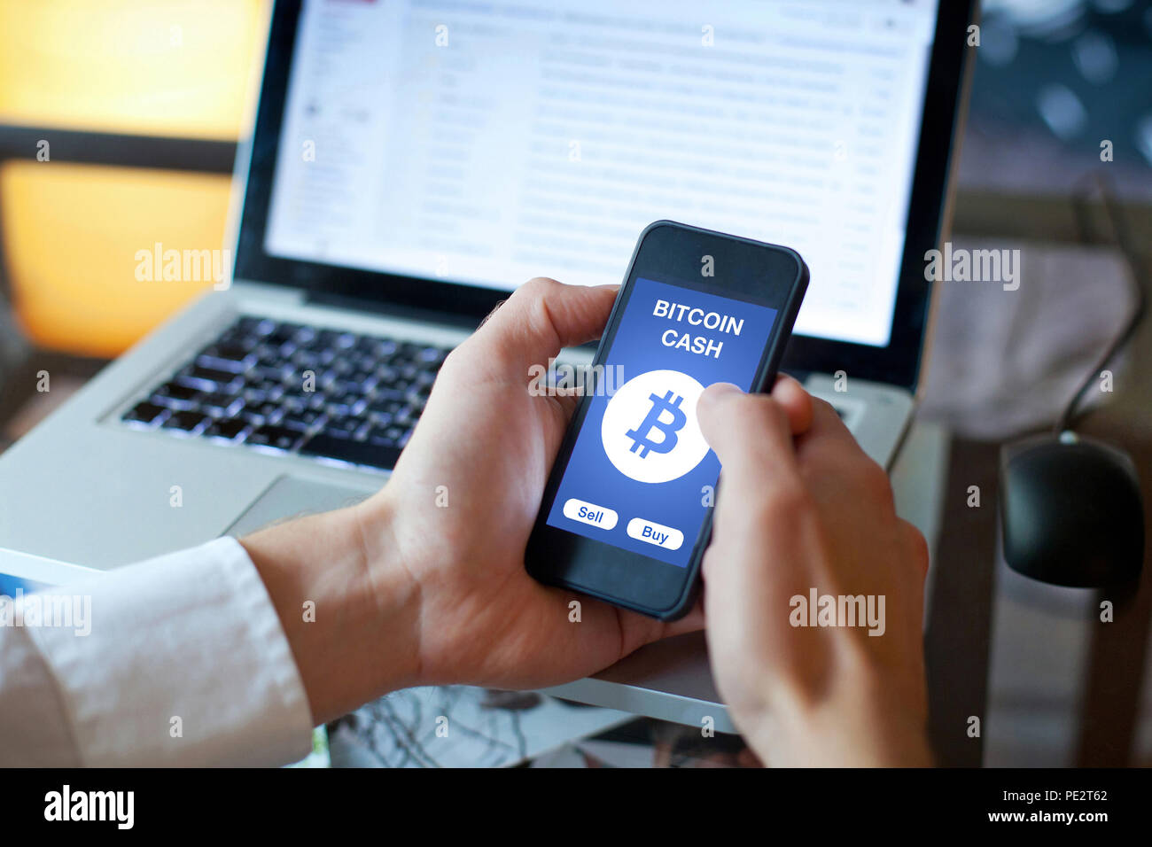 Pièce de monnaie argent bitcoin crypto Banque D'Images