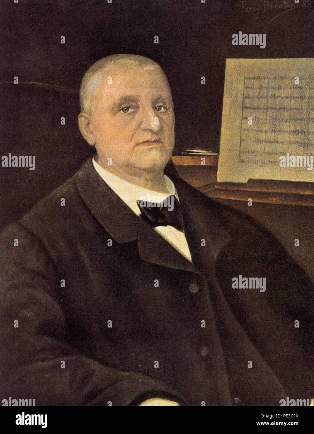 Anton Bruckner. Banque D'Images