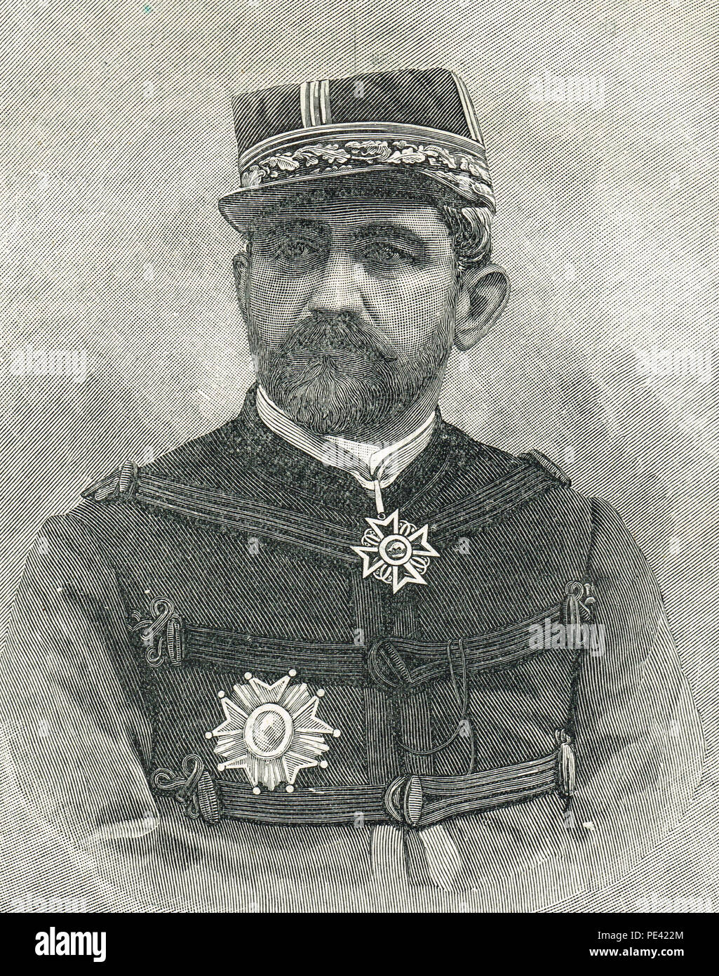 Georges Ernest Jean-Marie Boulanger, surnommé Général Revanche, général et homme politique français, populaire au cours de la Troisième République Banque D'Images