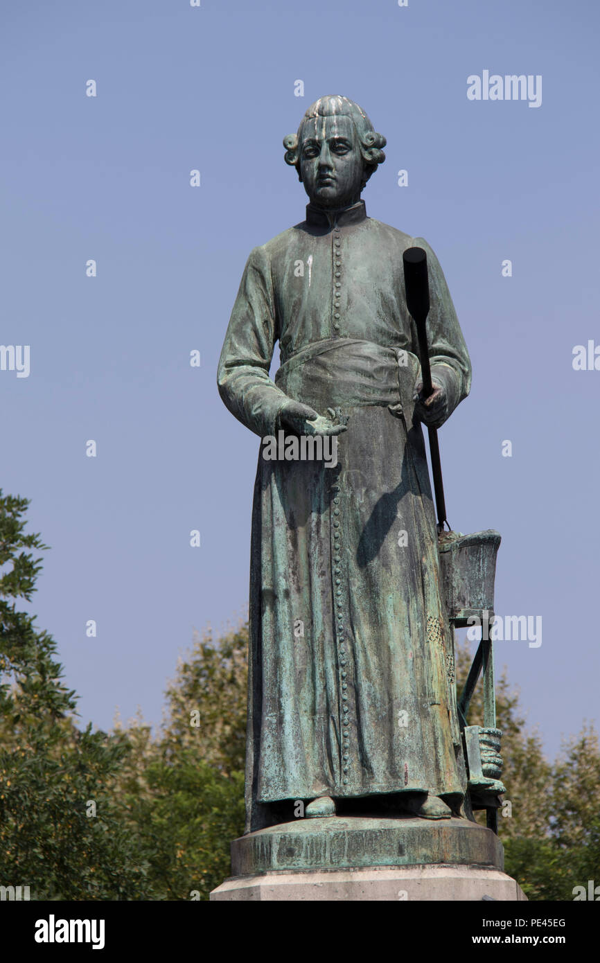 Statue de Jan Pieter Minkelers en place du marché de Maastricht, Pays-Bas Banque D'Images