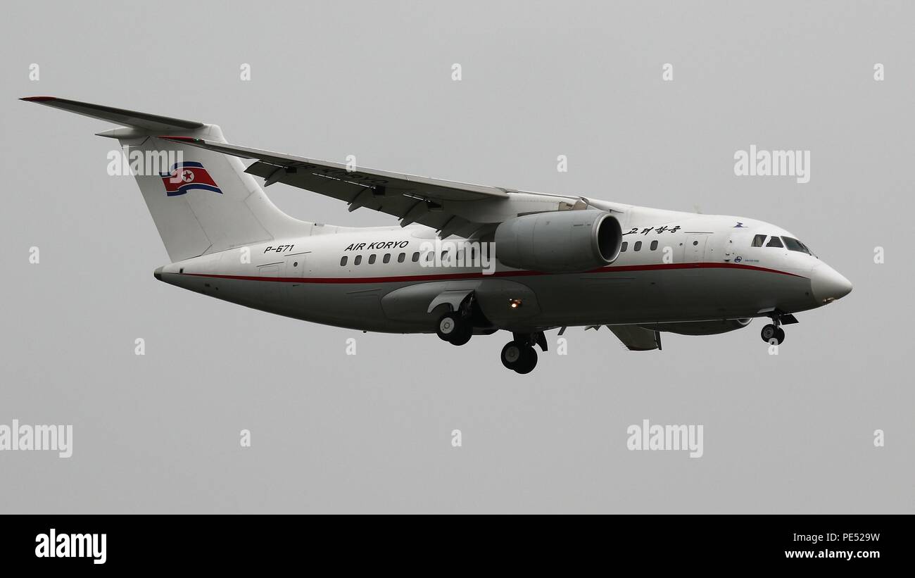 Air Koryo Antonov An-148 inscription P-671 à Beijing, ZBAA PEK le 27 juillet 2018 Banque D'Images