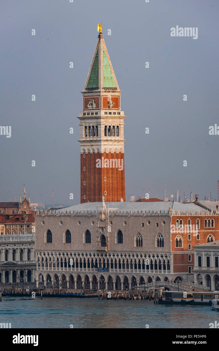 Au bord de l'eau Venise Banque D'Images