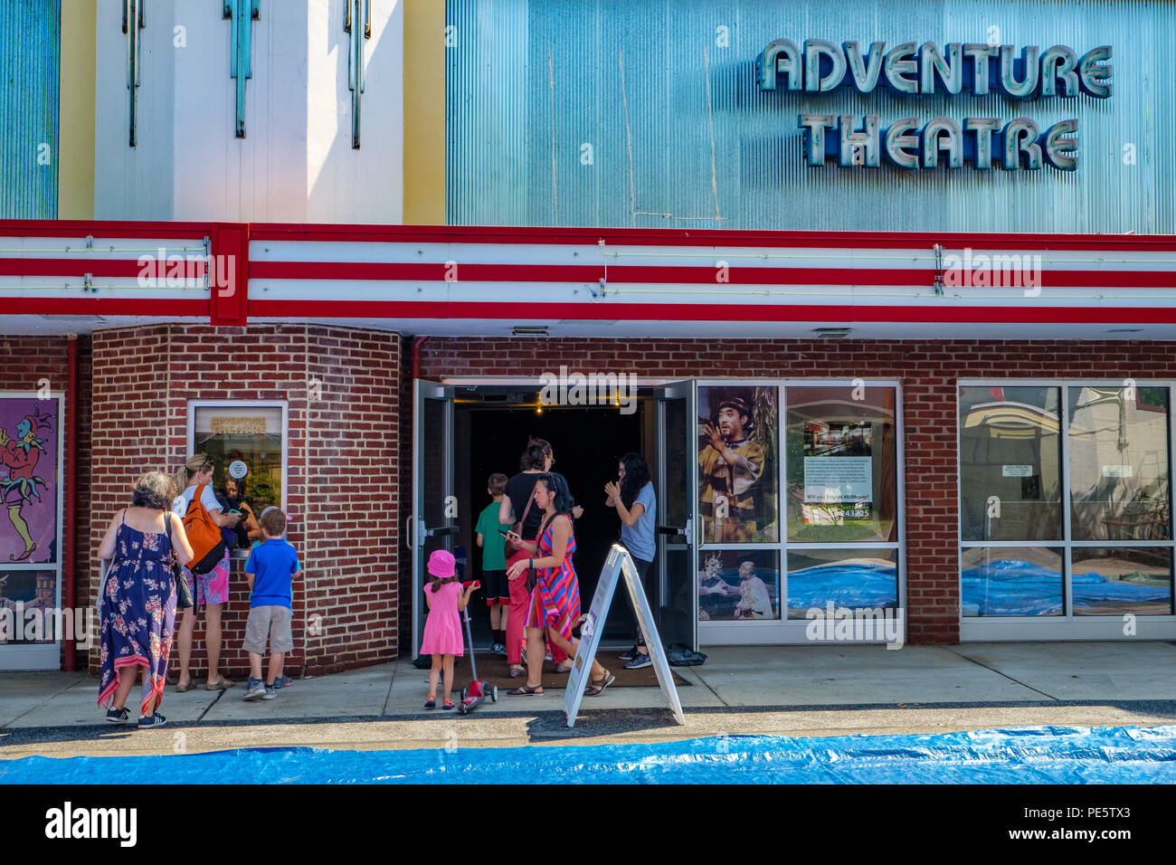 Théâtre de l'aventure, Glen Echo Park, MacArthur Boulevard, Glen Echo, Maryland Banque D'Images