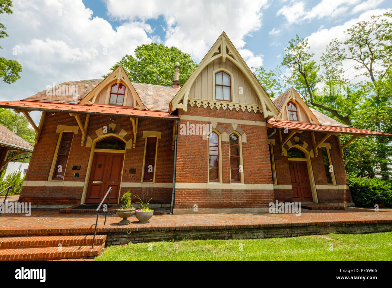 Rockville Railroad Station, 98, rue Church, Rockville, Maryland Banque D'Images