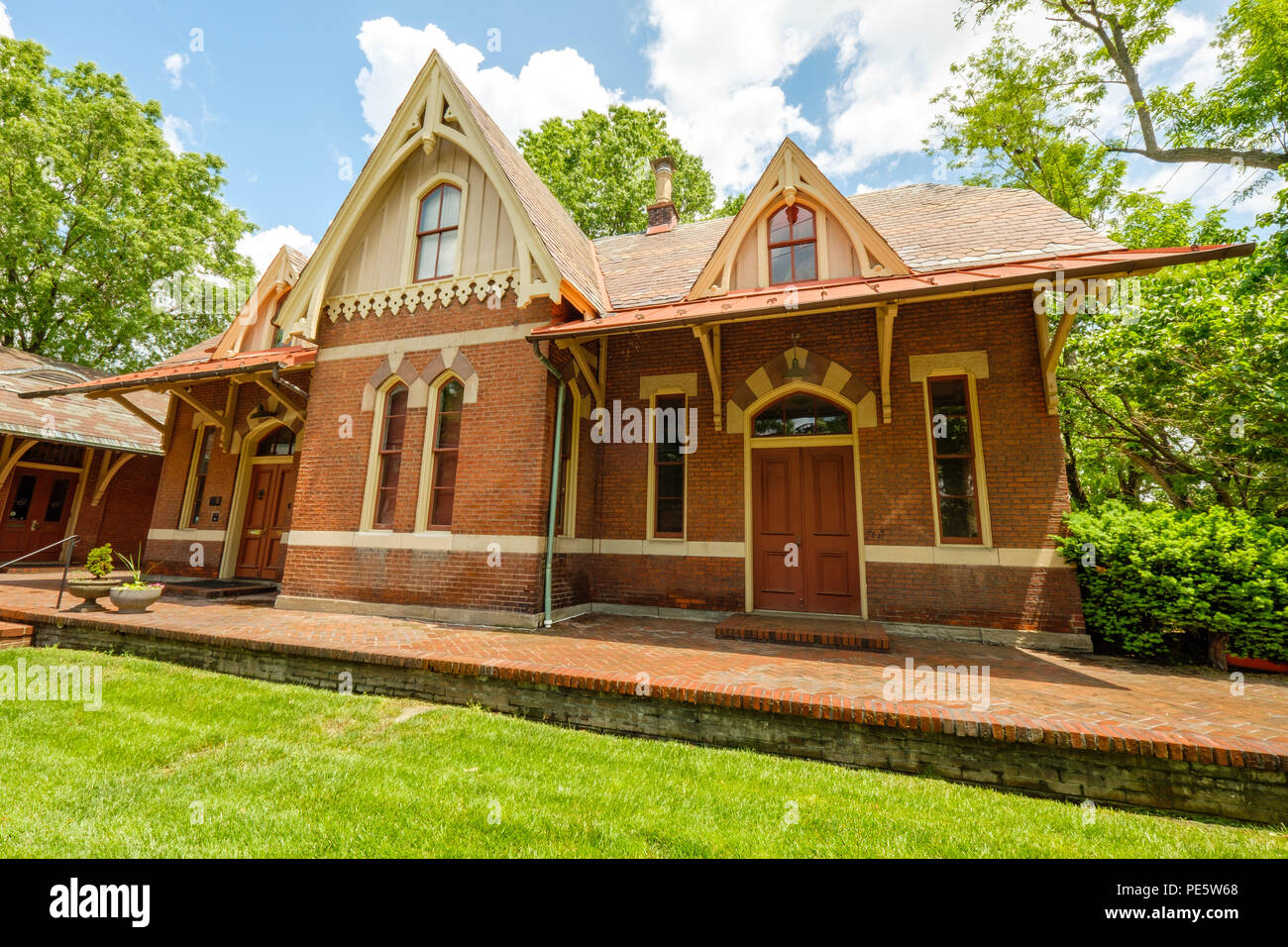 Rockville Railroad Station, 98, rue Church, Rockville, Maryland Banque D'Images