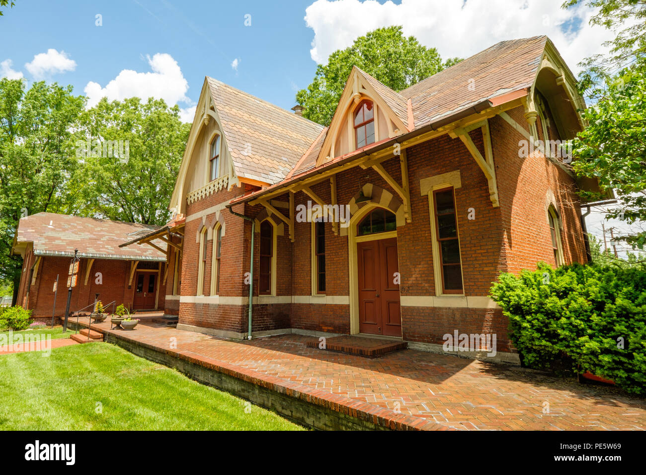 Rockville Railroad Station, 98, rue Church, Rockville, Maryland Banque D'Images