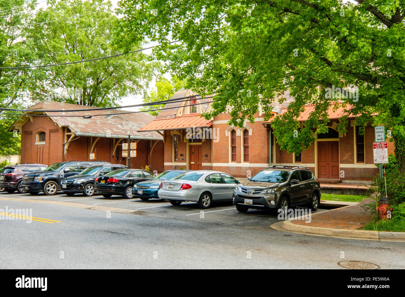 Rockville Railroad Station, 98, rue Church, Rockville, Maryland Banque D'Images