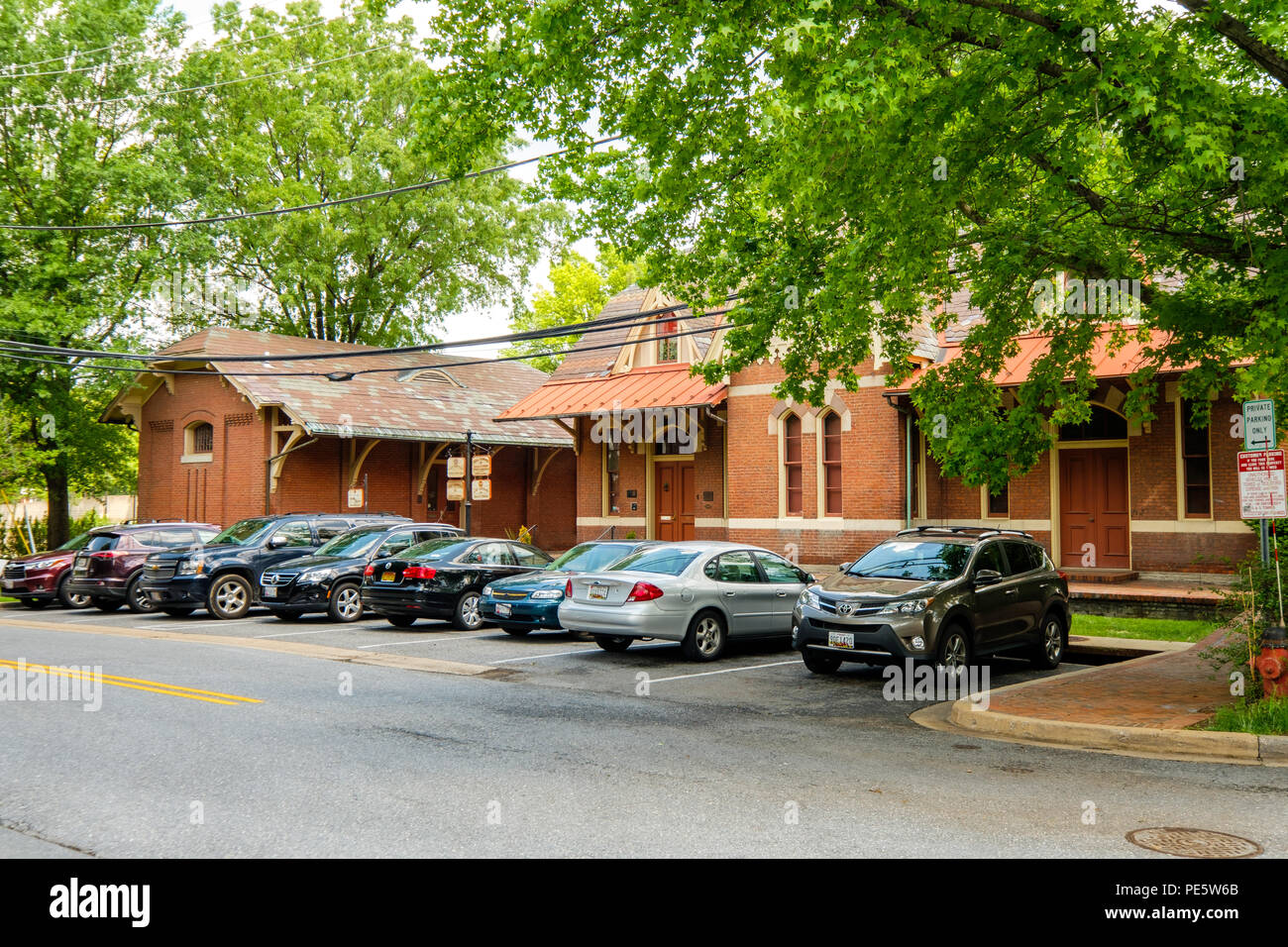 Rockville Railroad Station, 98, rue Church, Rockville, Maryland Banque D'Images