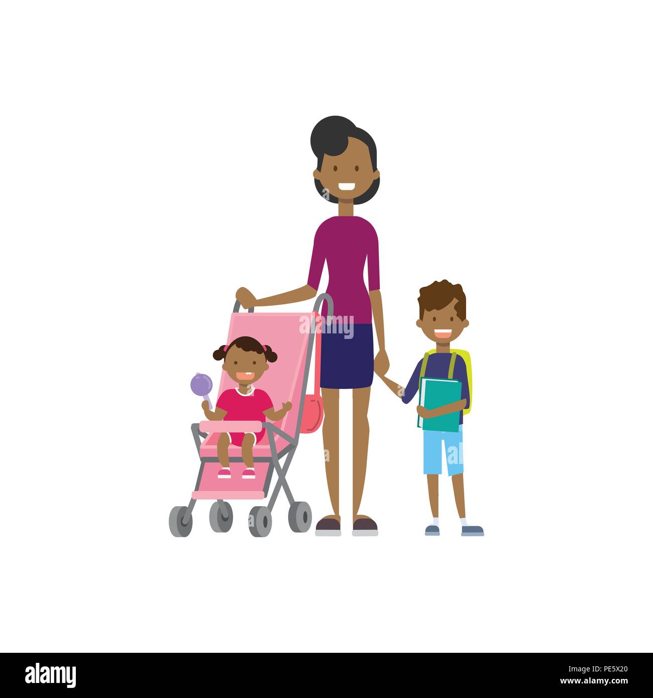Mere Africaine Avec New Born Baby Enfants En Poussette Pleine Longueur Avatar Sur Fond Blanc Les Concept De Famille Television Design Dessin Anime Image Vectorielle Stock Alamy Mere Africaine Avec New Born Baby Enfants En Poussette Pleine Longueur Avatar Sur Fond Blanc Les Concept De Famille Television Design Dessin Anime Image Vectorielle Stock Alamy