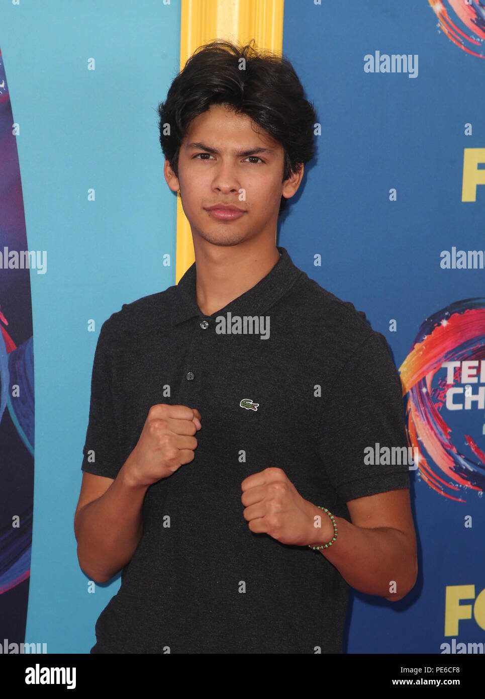 INGLEWOOD, CA - le 12 août : Xolo Mariduena, à FOX's Teen Choice Awards 2018 au Forum, à Inglewood. La Californie le 12 août 2018. Credit : Faye Sadou/MediaPunch Banque D'Images