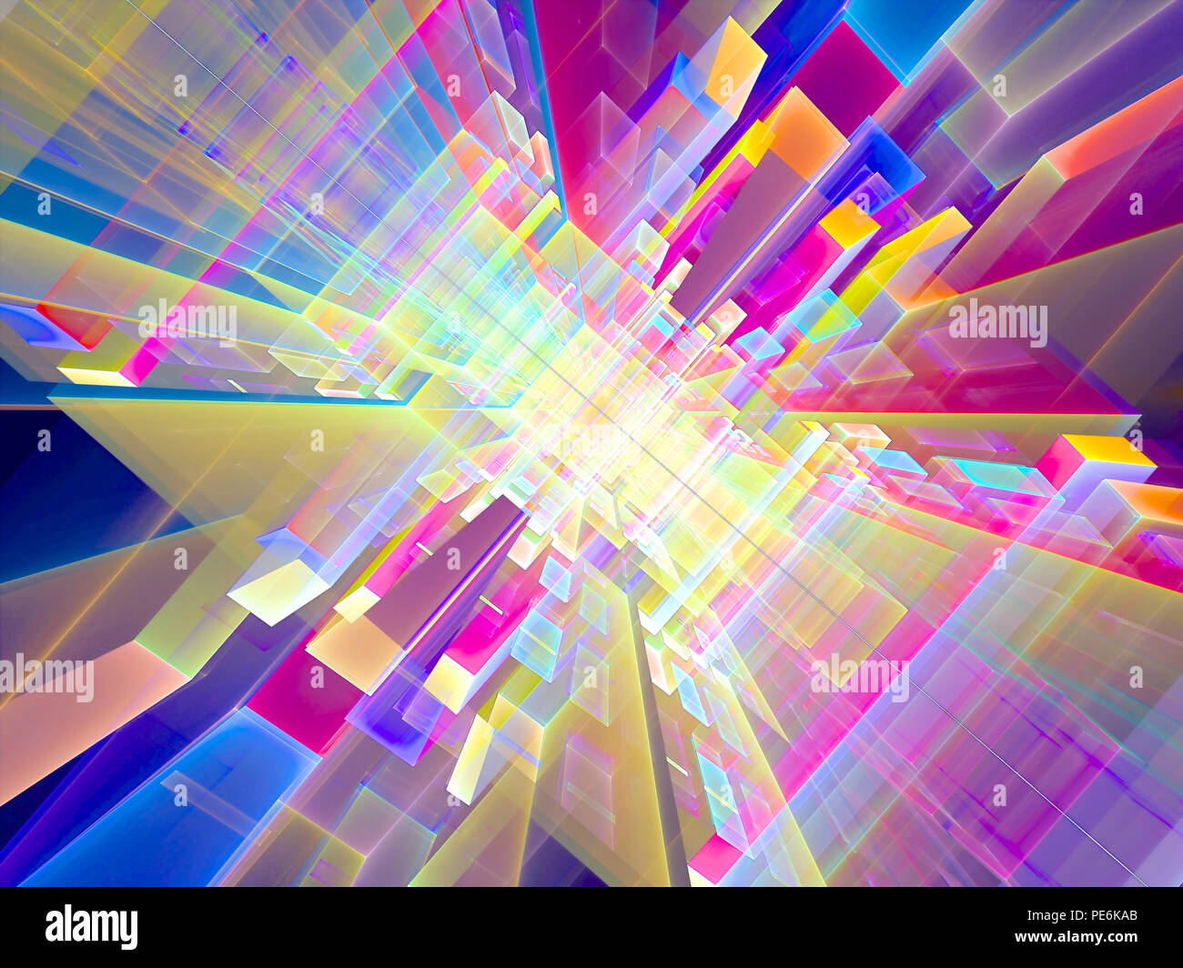 Résumé de couleur futuriste - portail de l'image généré numériquement Banque D'Images