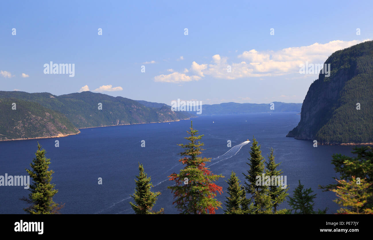 Fjord du Saguenay, Québec, Canada Banque D'Images