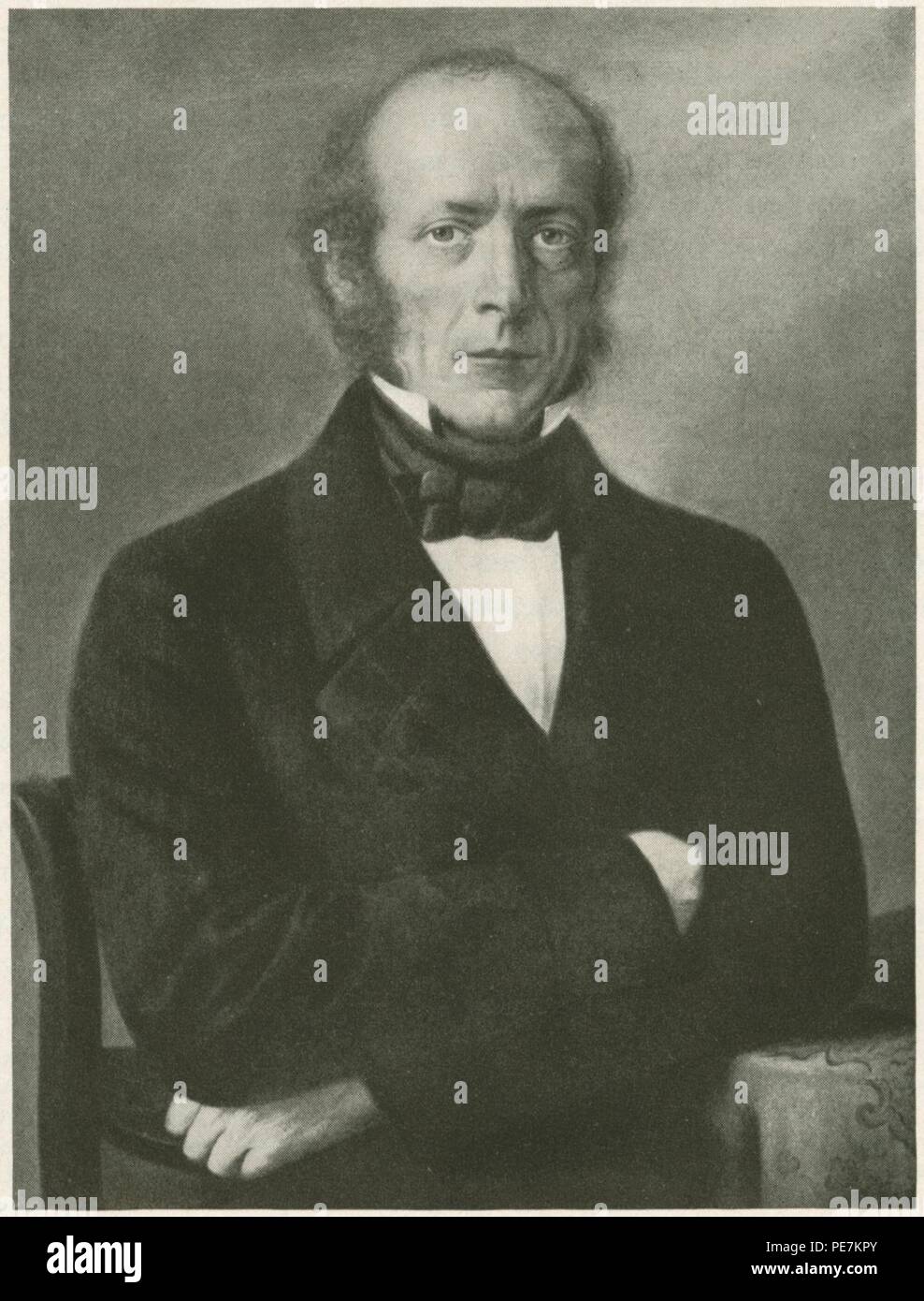 Arnold Escher von der Linth (1807-1872). Banque D'Images