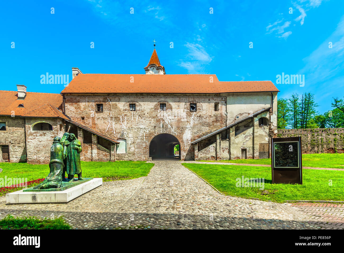 Vue panoramique à Cakovec vieux points de repère dans le Nord de la Croatie, de l'Europe. Banque D'Images
