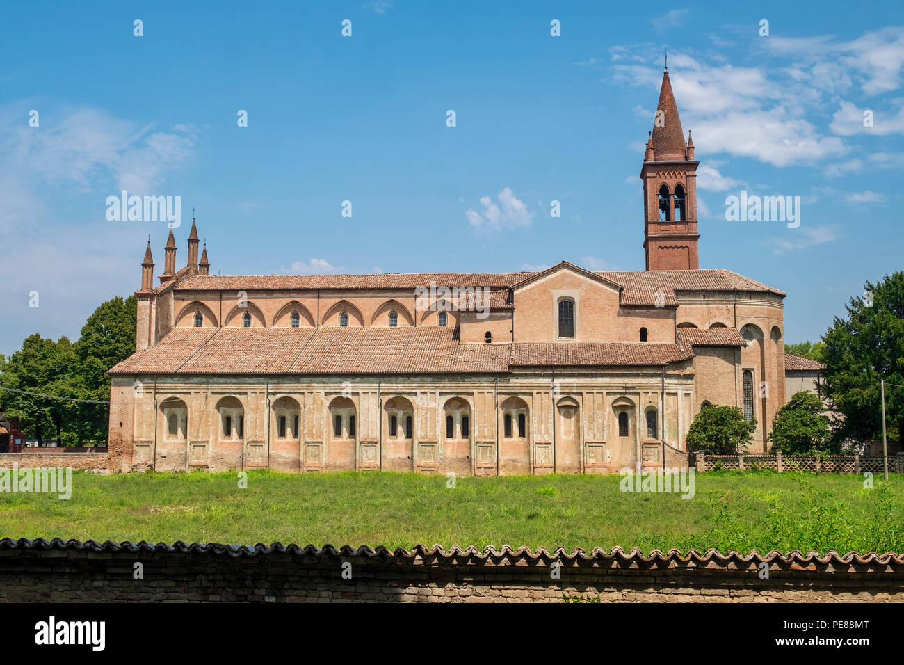 Cortemaggiore, Piacenza, Emilia Romagna, Italie : Abbaye de l'Annunziata Banque D'Images