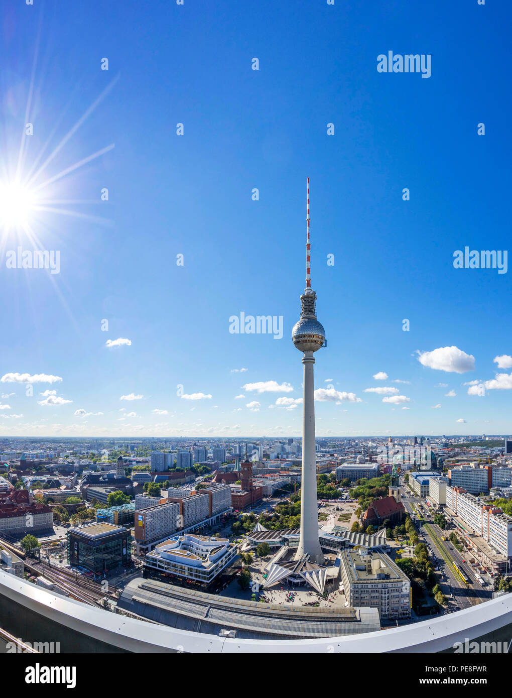 Fernsehturm de Berlin, Deutschland Banque D'Images